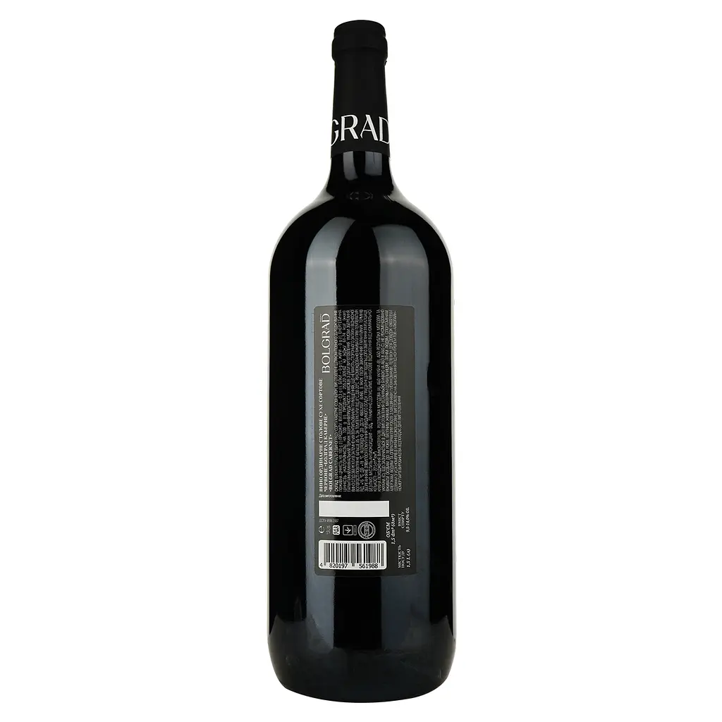 Вино Bolgrad Cabernet, красное, сухое, 9,5-14%, 1,5л (887225) - фото 2