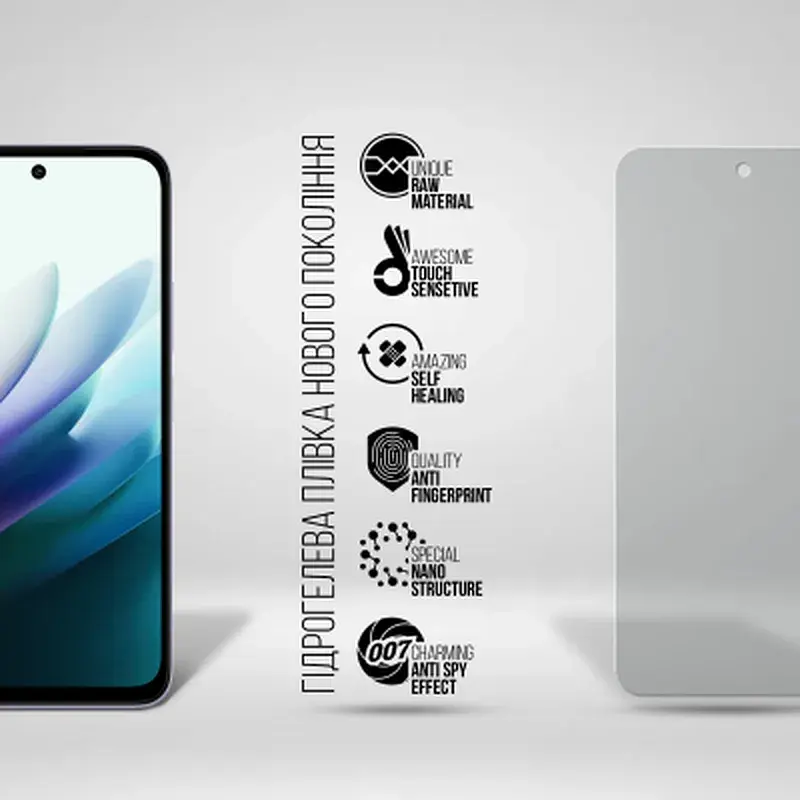 Плівка захисна Armorstandart hydrogel Anti-spy Xiaomi Redmi 15 4G (ARM85451) - фото 2