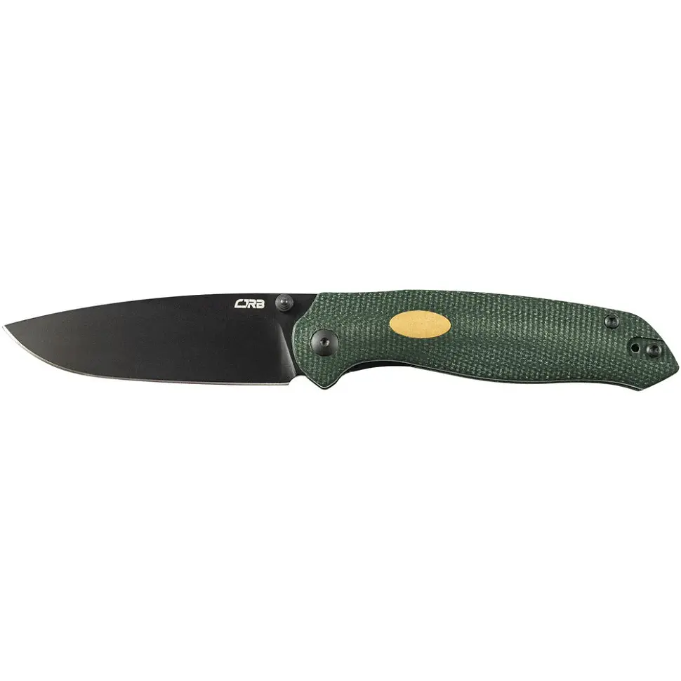 Ніж CJRB Aes Чорний Blade, AR-RPM9, Micarta зелений