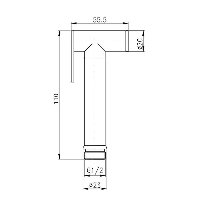 Лійка для гігієнічного душу Q-tap Rucni QTCRMB020 - фото 3