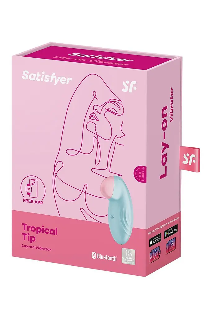 Смарт-вібратор для клітора Satisfyer Tropical Tip Light Blue - фото 8