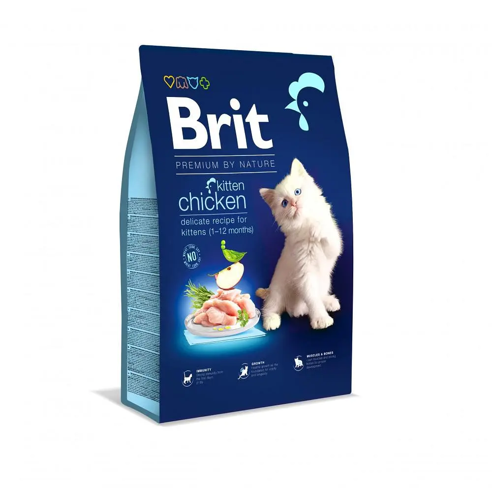 Сухий корм Brit Premium Cat by Nature Kitten для кошенят, з куркою, 8 кг - фото 5