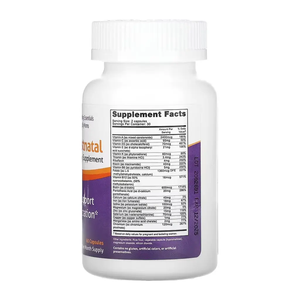 Вітаміни для післяпологового періоду, Milkies Nursing Postnatal Breastfeeding Multivitamin - 60 caps - фото 2
