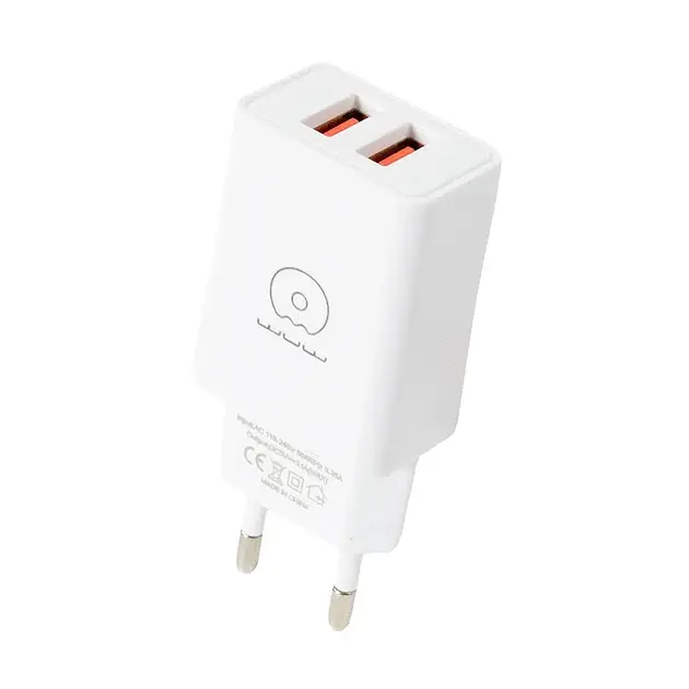 Мережевий зарядний пристрій з кабелем WUW-T55 2USB/3.1A set IP - фото 3