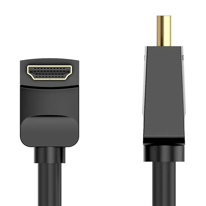 Кабель HDMI Vention HDMI 2.0 Right Angle Cable 90 Degree 1.5 м (AARBG) - фото 2