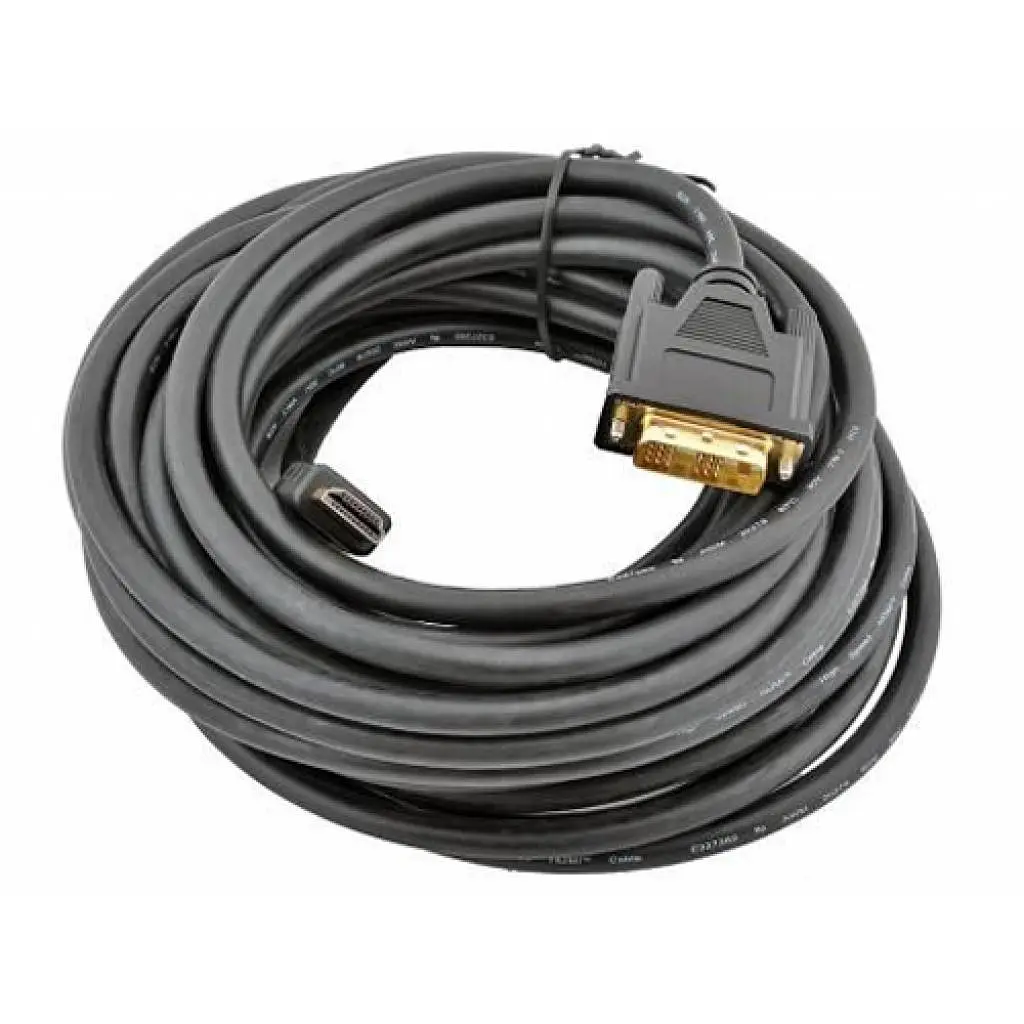 Кабель мультимедійний HDMI M to DVI M 3.0m 18+1pin Cablexpert (CC-HDMI-DVI-10) - фото 3