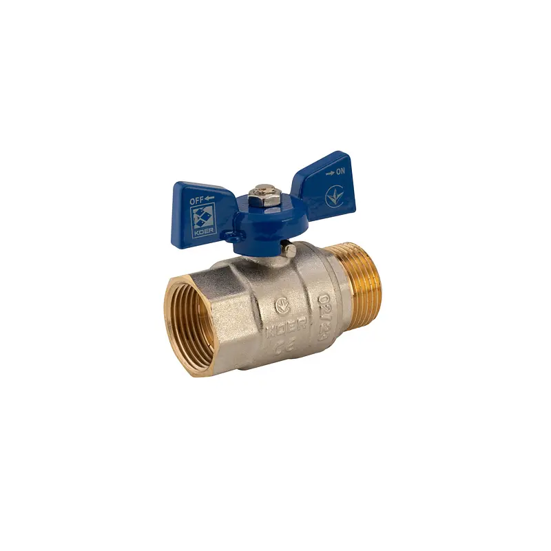 Кран кульовий Koer 1" ГШМ (KR.218.B) синій KR2721 - фото 2