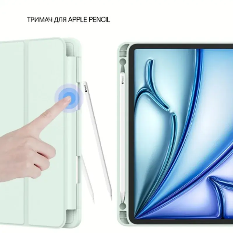 Чохол до планшета BeCover Tri Fold Soft TPU Apple iPad Air 11" M4 2026 Green (715231) - фото 5