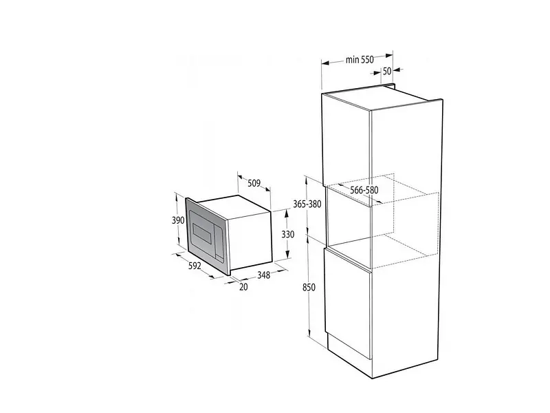 Вбудована мікрохвильова піч Gorenje BM235SYB - фото 6