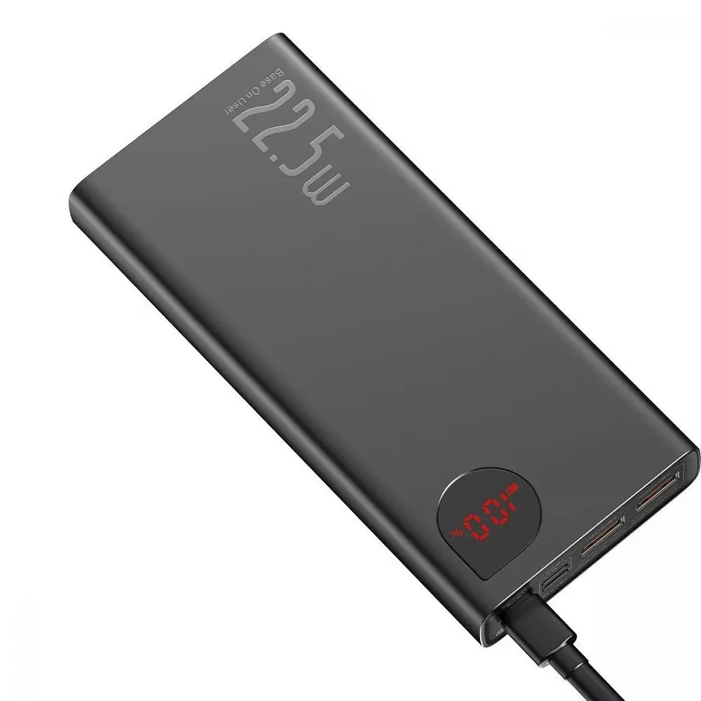 Портативная батарея Baseus Adaman Metal Overseas Edition 22.5W 20000mAh черная - фото 3