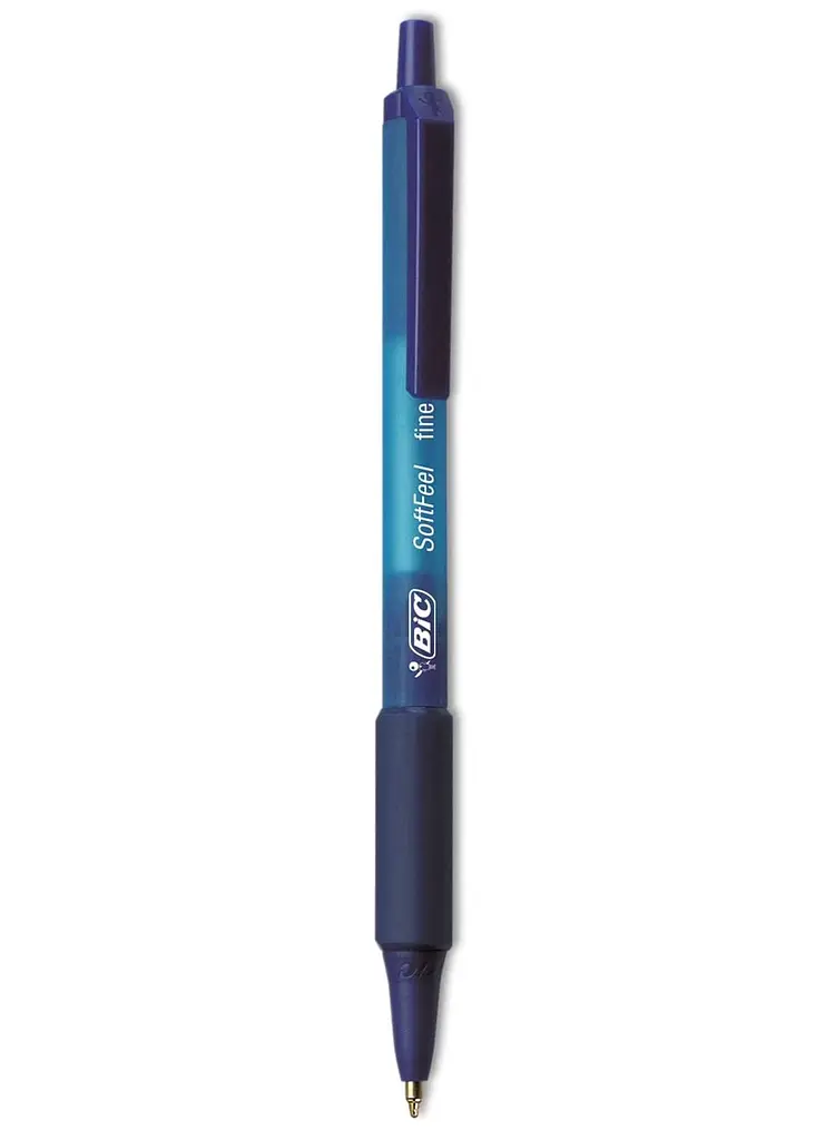 Ручка кулькова BIC Soft Feel Fine 3 шт. синя (893221) - фото 2