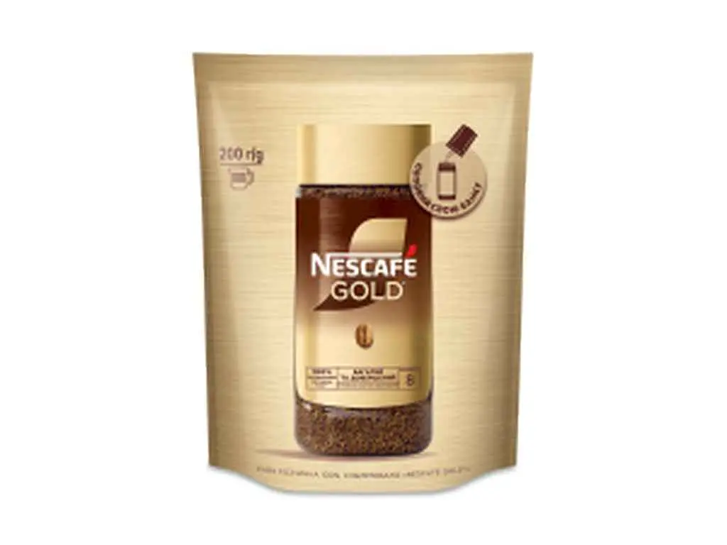 Кава розчинна NESCAFE 200г ГОЛД ПАК