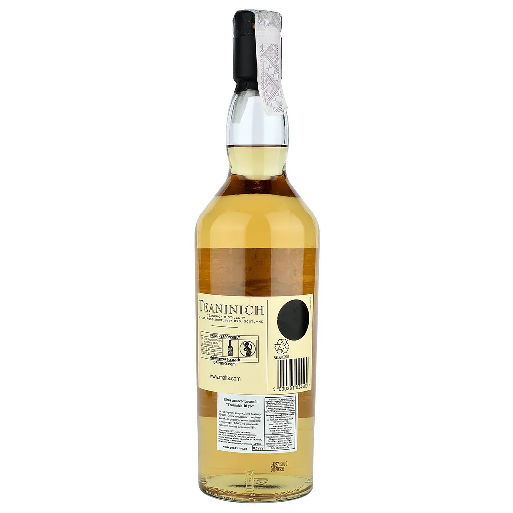 Виски Teaninich Flora&Fauna Single Malt Scotch Whisky 10 yo, 43%, 0,7 л - фото 2