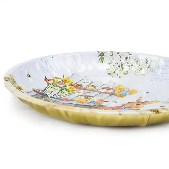 Тарілки Elisey Клопоти кроликів 19 см металеві (8909-008) 4 шт - фото 7