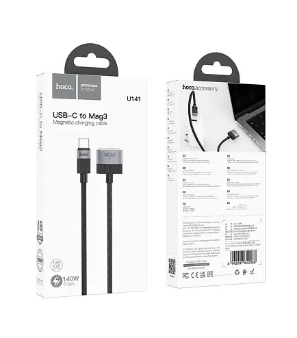 Кабель Hoco U141 Magnetic Charging Cable Type-C to Mag3 Black - фото 5