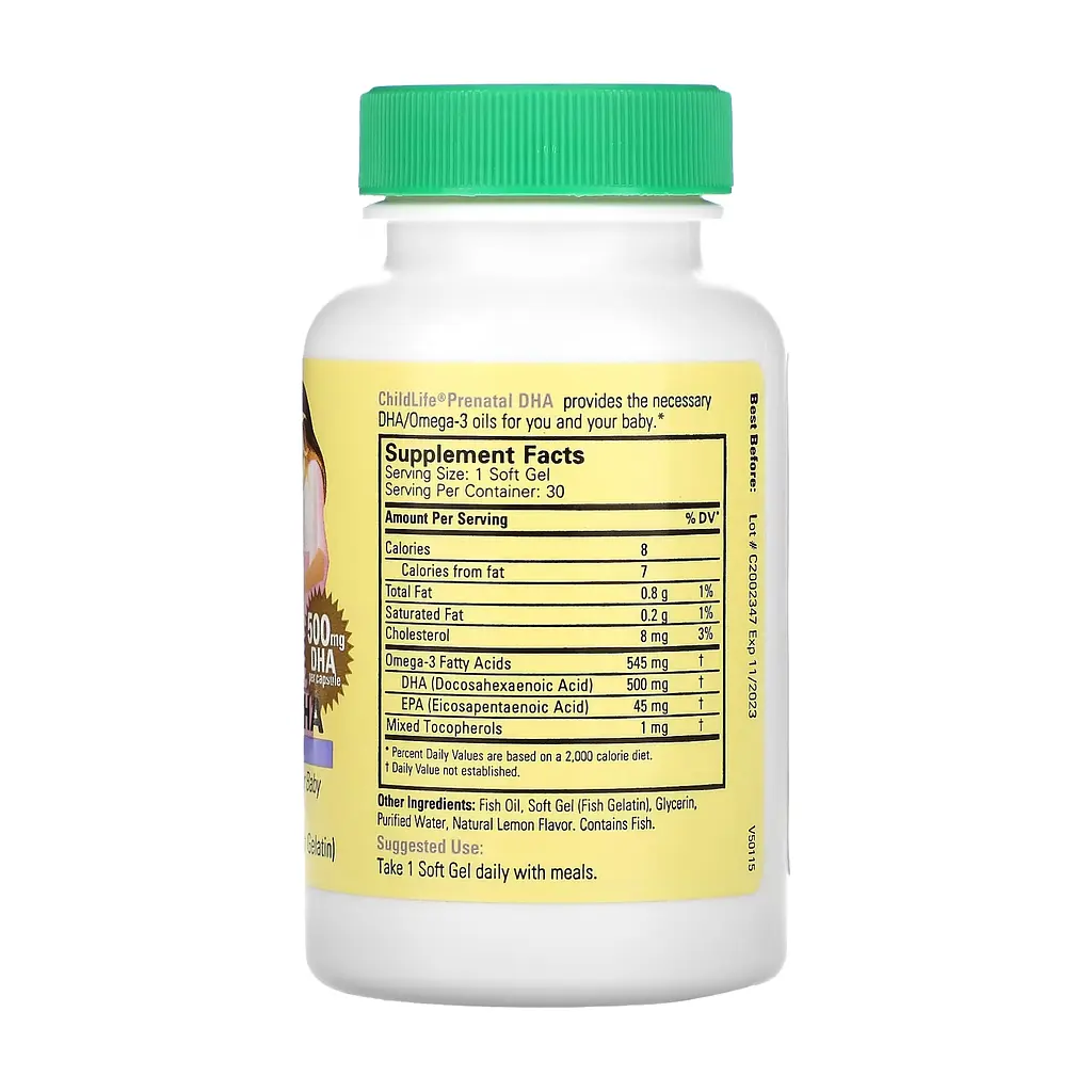 ДГК для вагітних ChildLife Essentials Prenatal DHA 30 softgels - фото 2