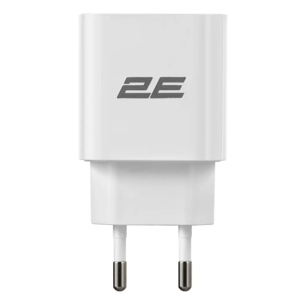 Мережевий зарядний пристрій 2E (1USB 3A) 30W White (2E-WC1USBC30W-W) - фото 3