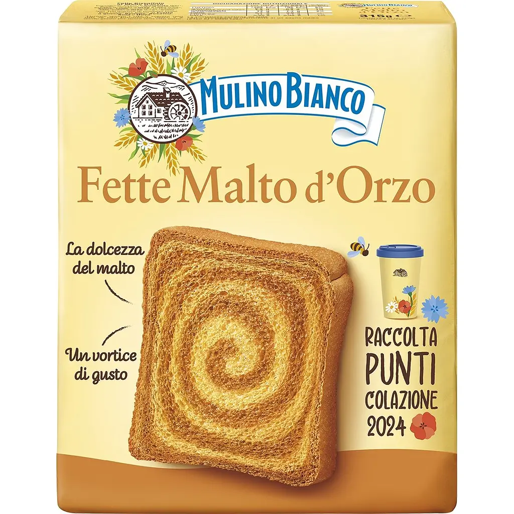 Тости Mulino Bianco Fette Malto d`Orzo 315 г 16 шт. - фото 2