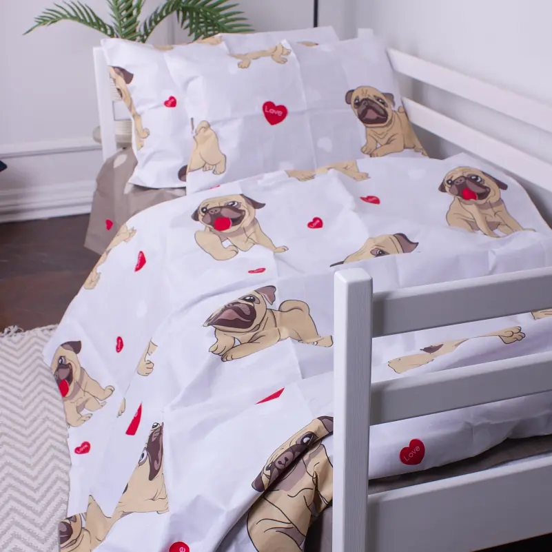 Комплект постільної білизни MirSon Kids Time 17-0566 Pug-dog дитячий - фото 2