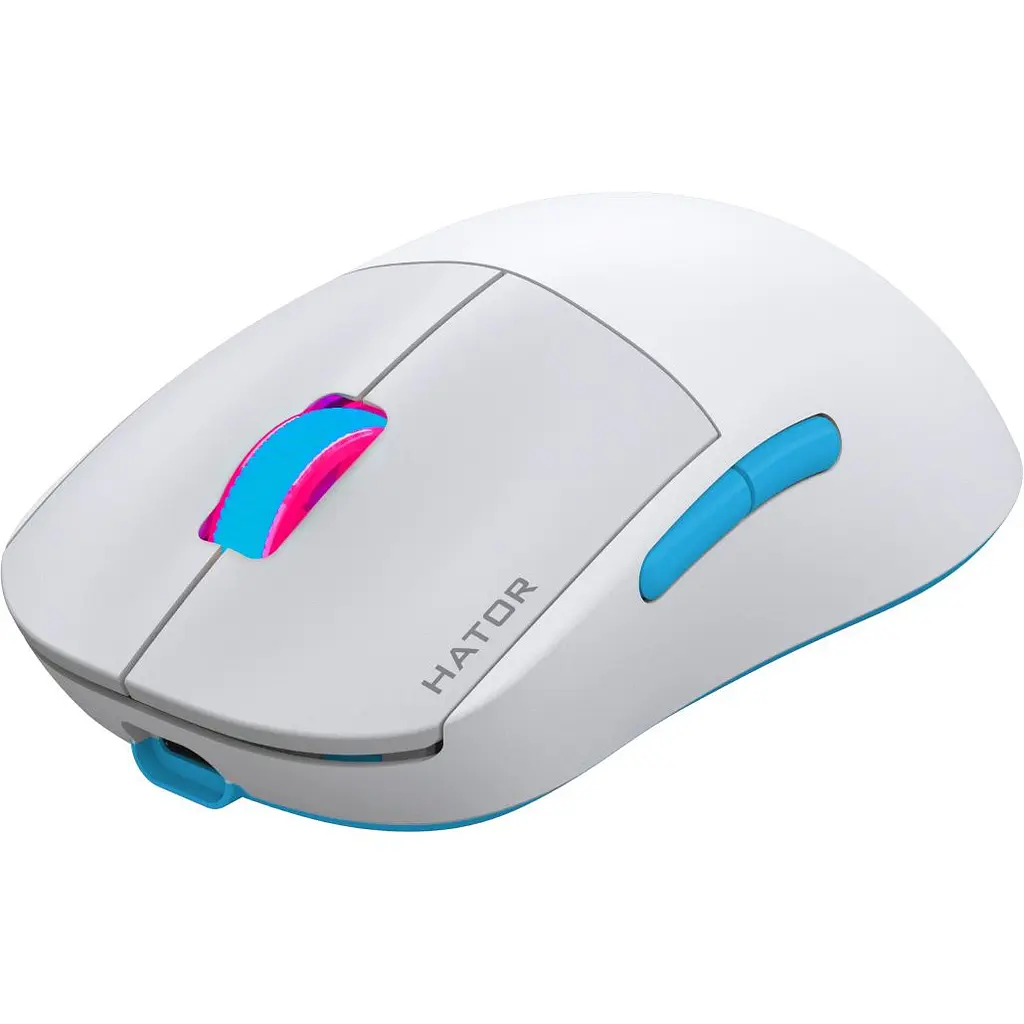 Мышь Hator Quasar 2 Pro Wireless White/Cyan (HTM561WC) [116881] - фото 2