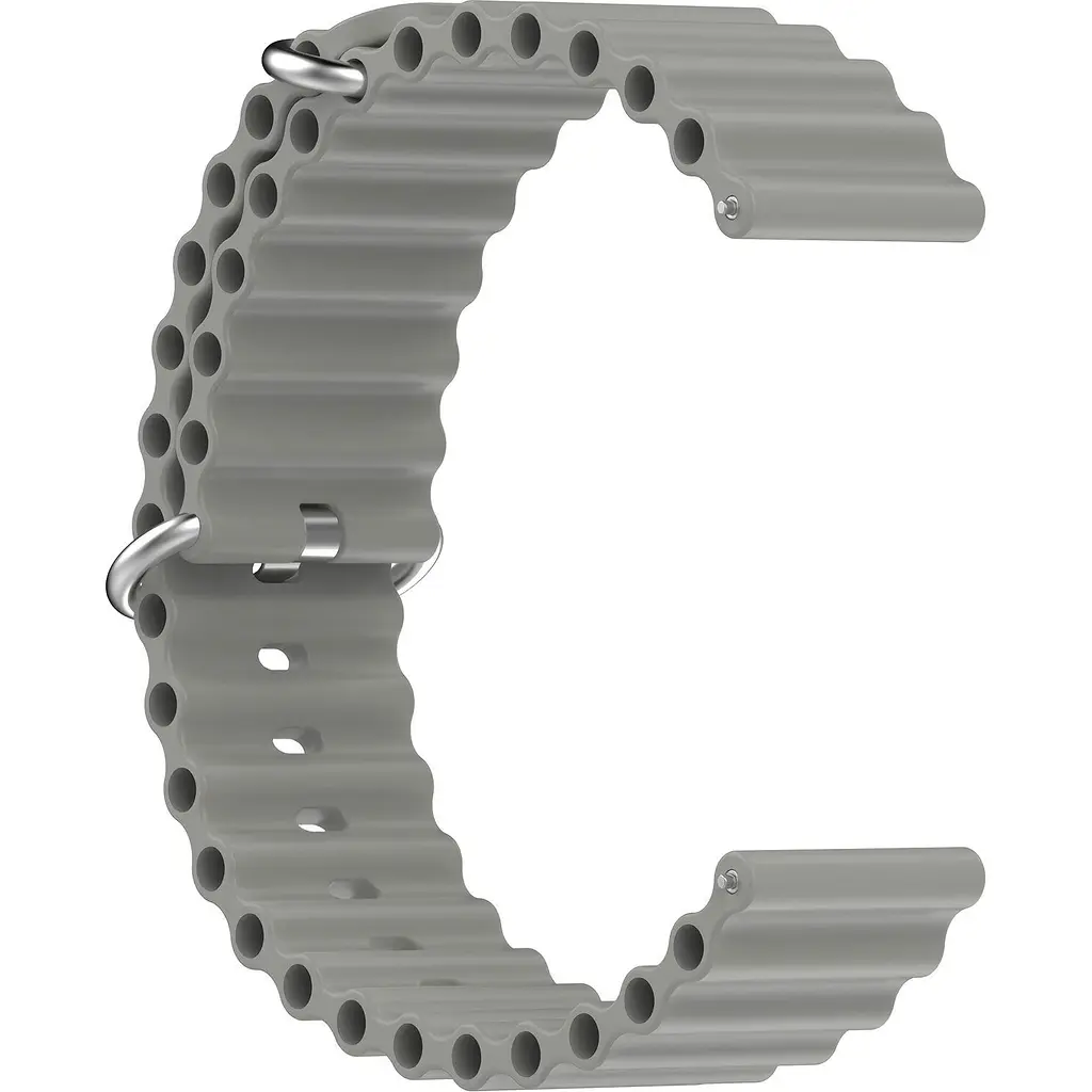 Універсальний ремінець для смарт-годинників DK Ocean Band 22 mm Grey [136592] - фото 2