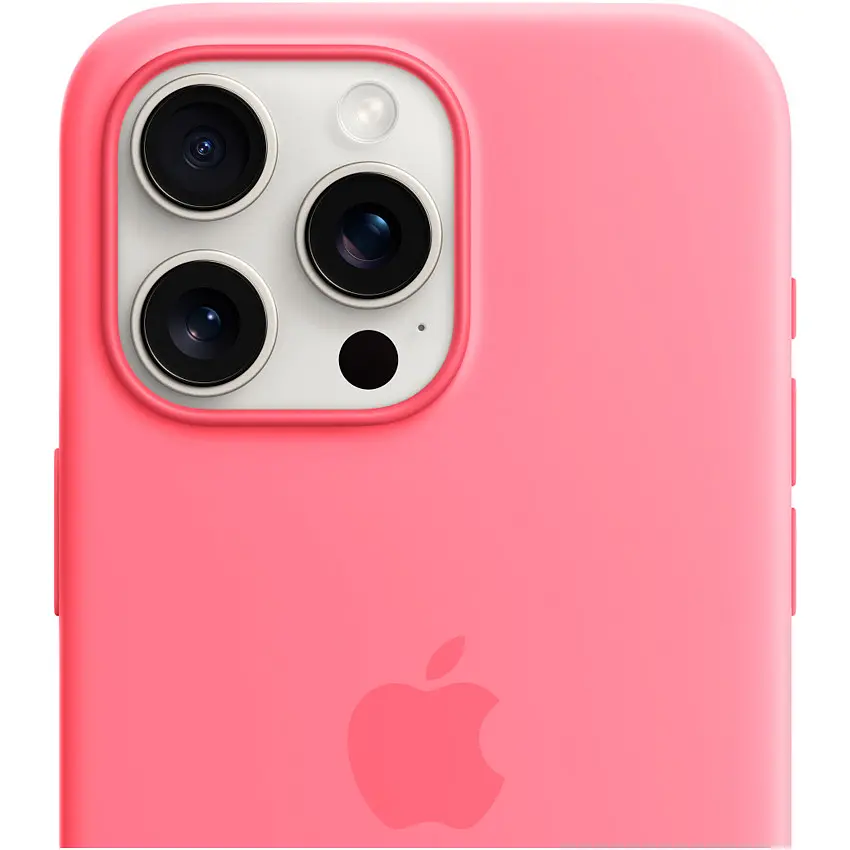 Чохол Silicone Case with MagSafe для Apple iPhone 15 Pro Max Pink AAA [105765] - фото 4