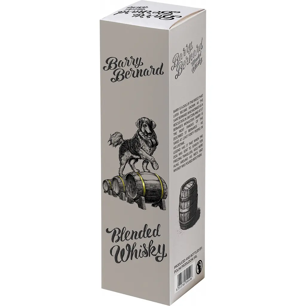 Виски Barry Bernard 3 yo Blended Whisky 40% 0.7 л в подарочной упаковке - фото 3