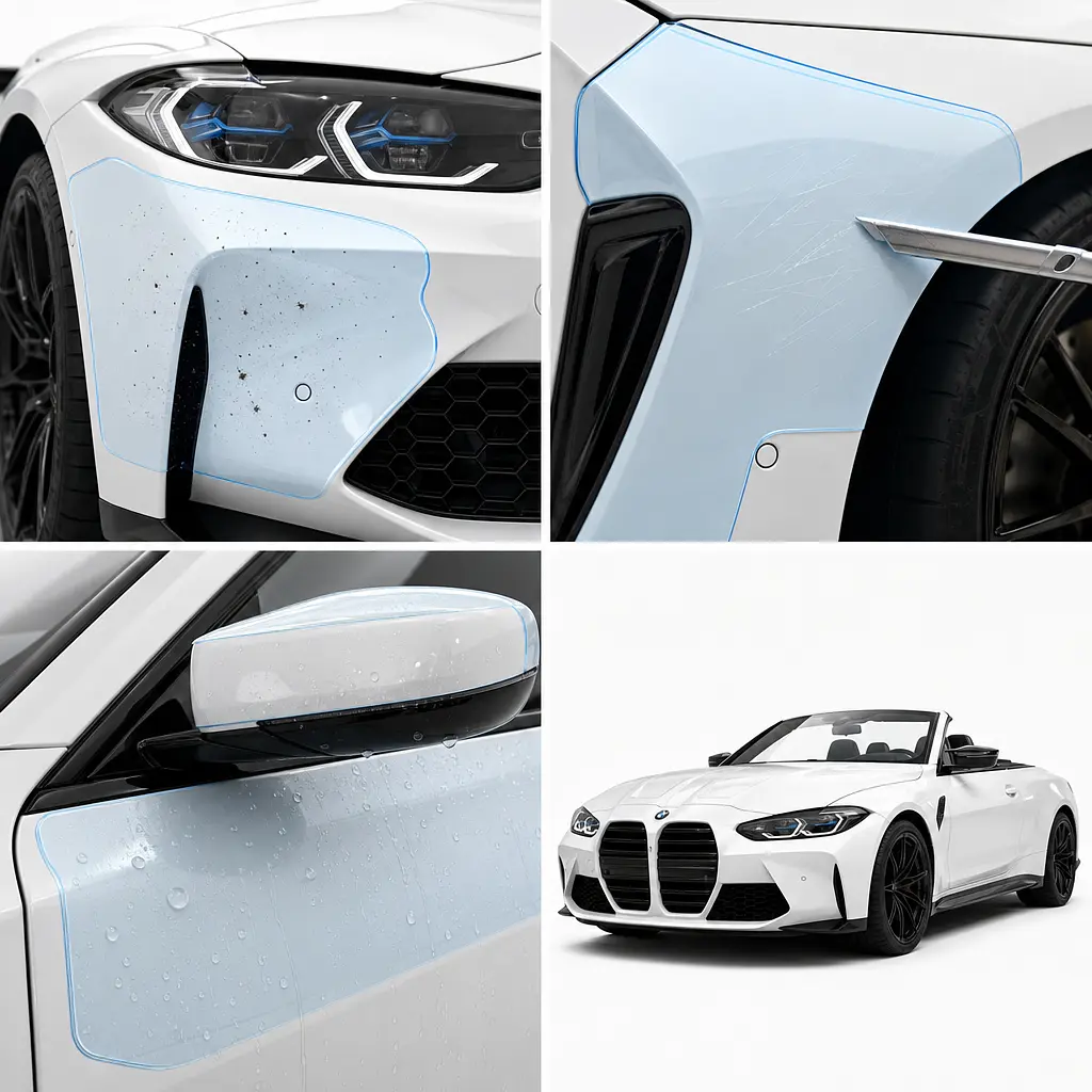 Антигравійна захисна бронеплівка за лекалами для BMW M3 G80 2020-2024 - повний кузов - фото 3