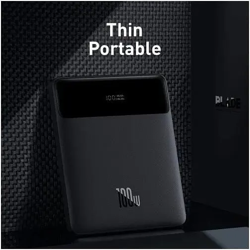 Умб Baseus Blade Power Digital Display Fast Charging Power bank 20000mAh 2USB/2Type-C, 100W/3A, PD/QC (PPDGL-01) - фото 3