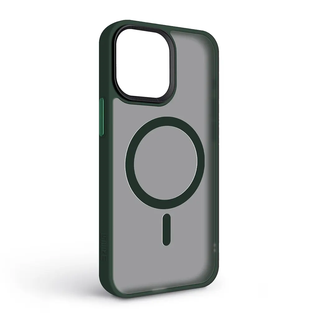 Чехол для Apple iPhone 15 Pro Max, Uniq MagCase, зеленый, противоударный, панель-накладка с магсейф, ударопрочный TPU+PC, с магнитом MagSafe, поддержка полноценной беспроводной зарядки, ArmorStandart (ARM75321) - фото 2