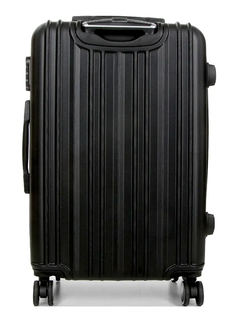 Валіза полікарбонат середній (M) Airtex 623 70л 66x42x26см Чорний (Black) - фото 4