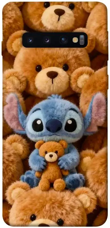 TPU чохол Demsky Stitch teddy bears для Samsung Galaxy S10