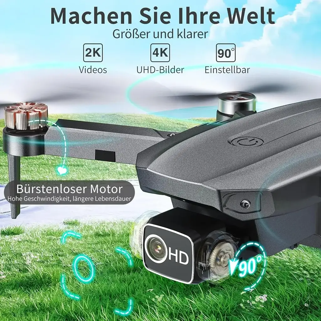 Квадрокоптер Wipkviey Wing 12 4K GPS Brushless - фото 3