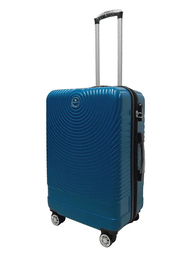 Валіза середня M ABS-пластик Worldline Airtex 652 69×45×29см 88л Синій - фото 2