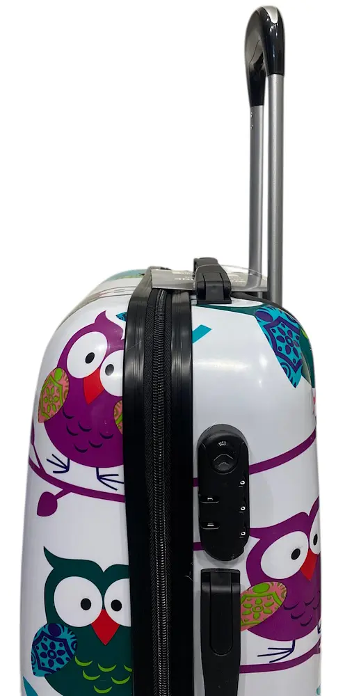 Валіза середня Worldline Airtex 809 Hibou полікарбонат 64×45×26 см 60 л Різнокольорова - фото 6