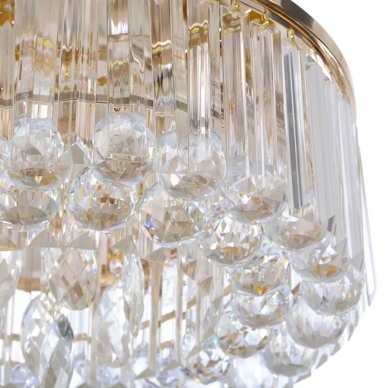 Люстра Brille потолочная торт с подсветкой LED E14 40W Glass (BCL-612C/3) - фото 2