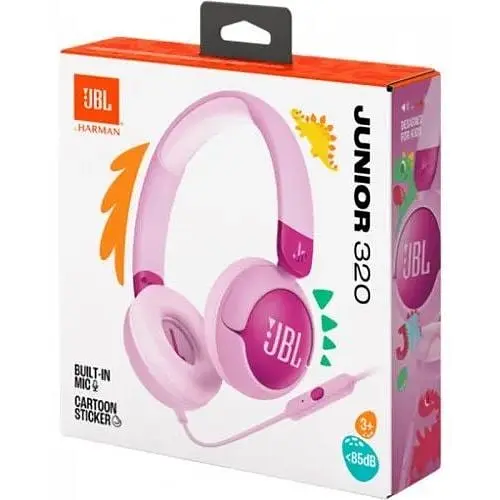 Навушники провідні дитячі JBL Junior 320 (JBLJR320PUR) фіолетові JBLJR320PUR - фото 2