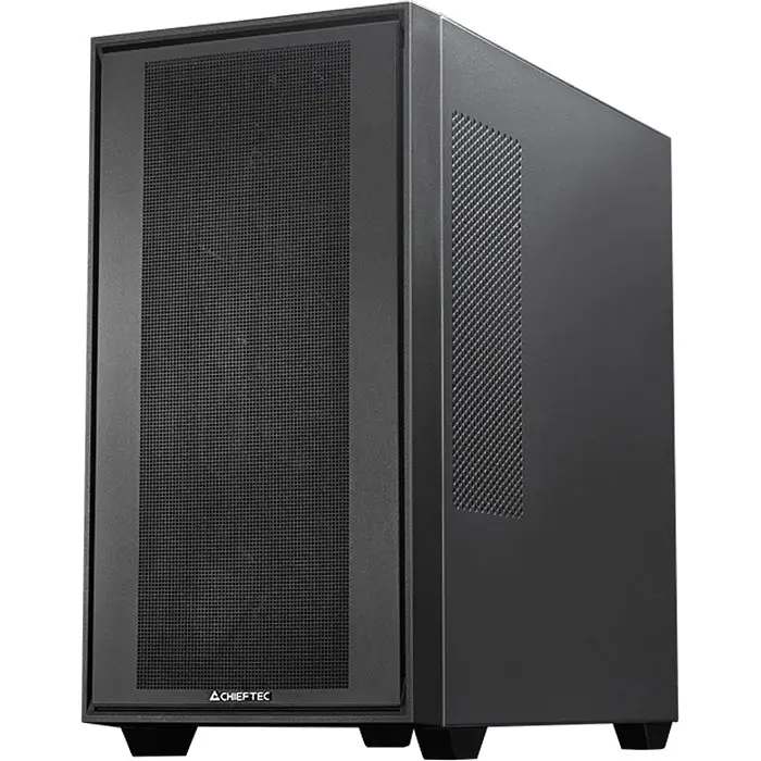 Корпус Chieftec Night Hunter GS-03B-BLK-OP Black, без БР, Mid Tower, E-ATX/ATX/Micro ATX/Mini ITX, 2xUSB 3.1, 1xUSB Type-C, 4x120 мм PWM, 440x238x450 мм, 0.7mm. - фото 2