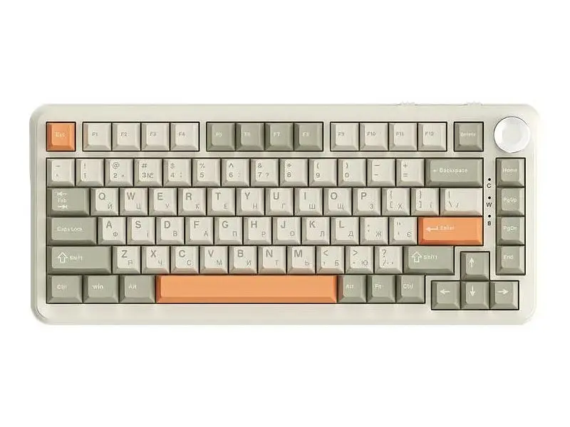 Клавіатура Ajazz AK820 MAX Flying Fish Switch Retro Colour (AK820MAX-FF-R)
