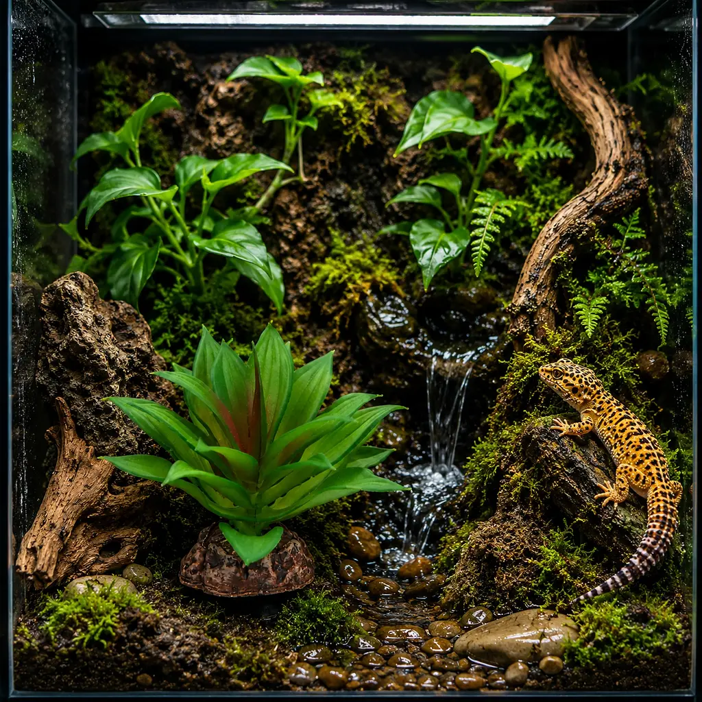 Штучна рослина Hobby Terra Succulent 2 10 см (37731) для тераріуму, акватераріуму та палюдаріуму - фото 3