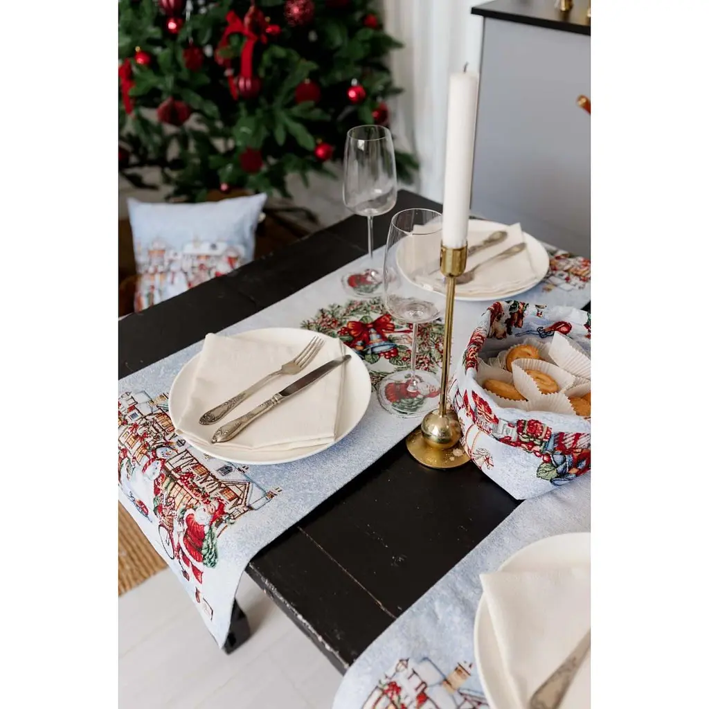 Доріжка гобеленова Прованс Carousel з люрексом 35 x 100 см (41775) - фото 4