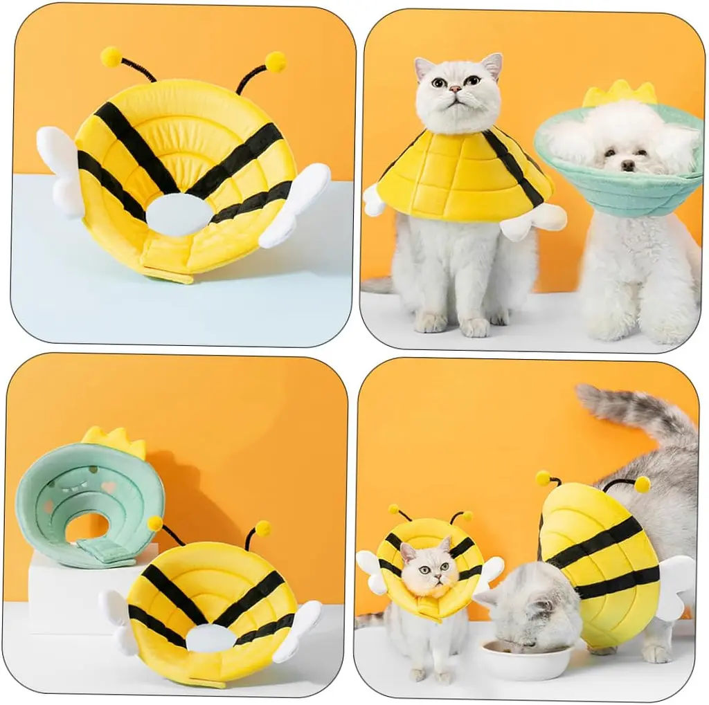 Ветеринарний комір для котів та маленьких собак Derby Bee, L - фото 4