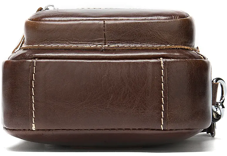 Кожаная сумка на пояс мужская Vintage 19х15,5х4,5 см acs0018177 - фото 2