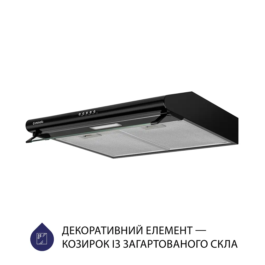 Витяжка плоска MINOLA HPL 615 BL - фото 4