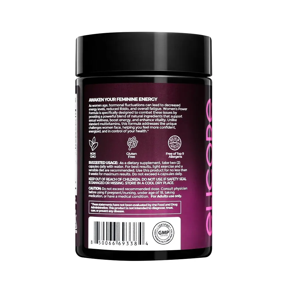 Комплекс для женского тонуса Elicore Labs Women's Power Formula, 60 вегакапсул. - фото 2