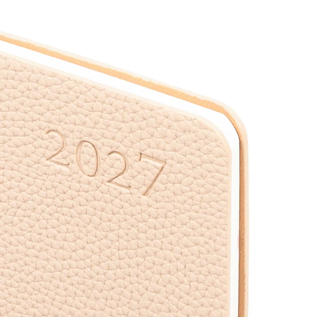 Щотижневик Leo Planner 2027 Binario 10х17 см м'який бежевий 128 сторінок (252738) - фото 2