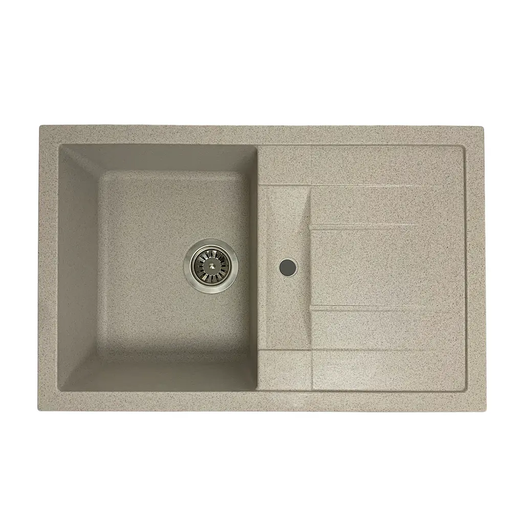 Кухонна мийка Adamant FORT terra 770x495x200 мм, з крилом 77 см - фото 5