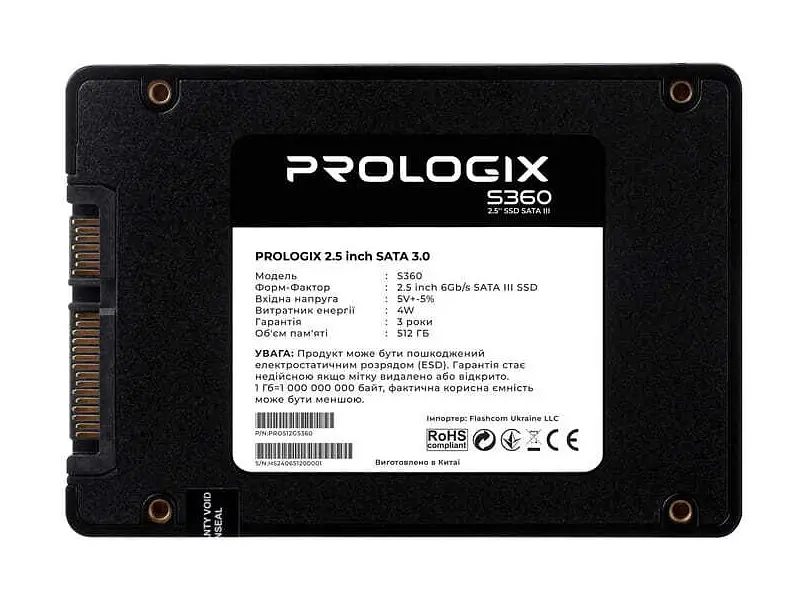 SSD-накопичувач PrologiX S360 512 GB (PRO512GS360) - фото 2
