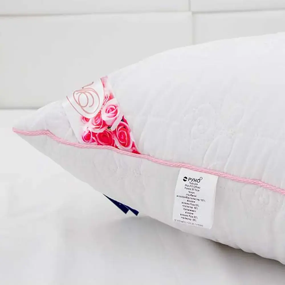 Подушка Руно Rose с волокном розы 50х70 см белый (310.52Rose) - фото 3