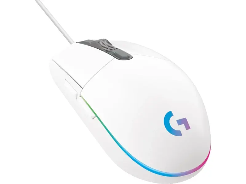 Миша Logitech G203 Gaming Lightsync RGB White (910-005797) - фото 2